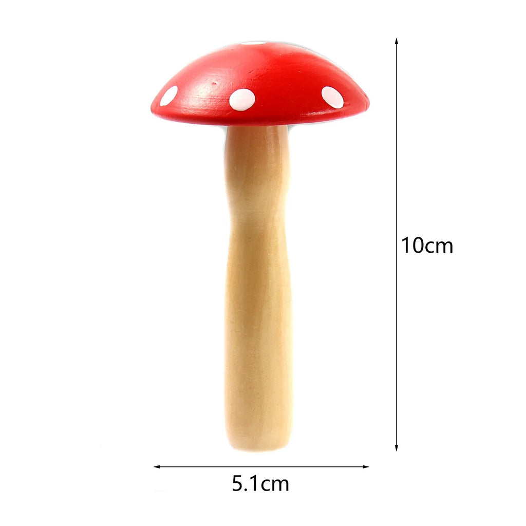 Misure dell'uovo da rammendo a fungo: alto circa 10 cm, cappello di circa 5,1 cm di diametro