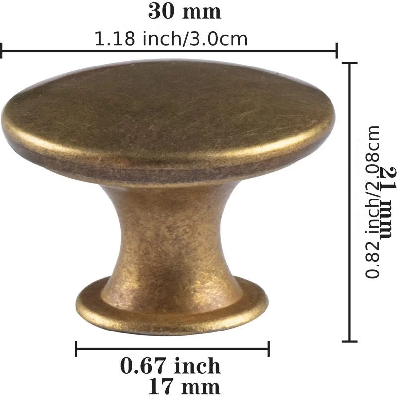 Disegno del fornitore con le misure: Ø 30 mm, altezza 21 mm, base 17 mm