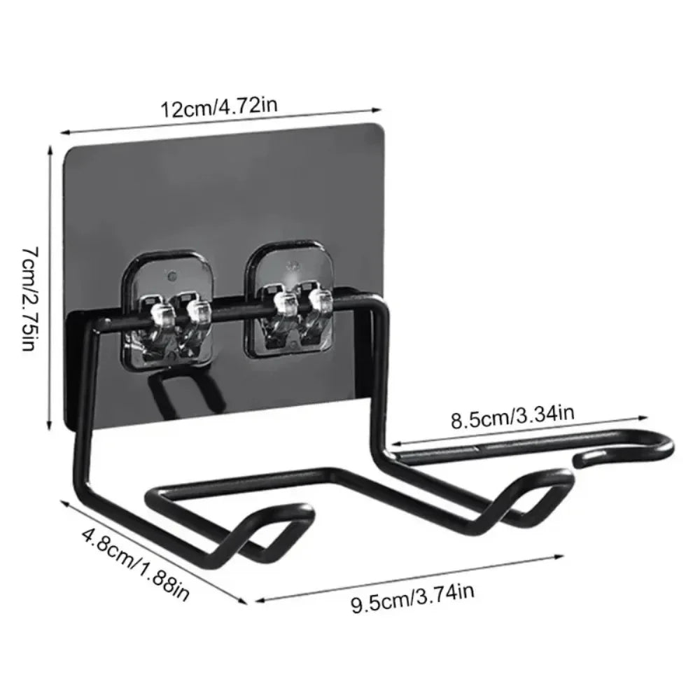 Misure del porta phon secondo il fornitore: piastra 12 × 7 cm, appoggio 9,5 × 4,8 cm, gancio per il cavo 8,5 cm