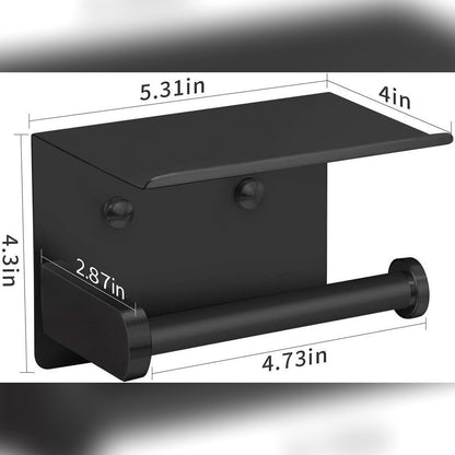Misure del porta rotolo: 5,31 × 4 × 4,3 pollici, cioè circa 13,5 × 10,2 × 10,9 cm, e il braccio 4,73 pollici, circa 12 cm