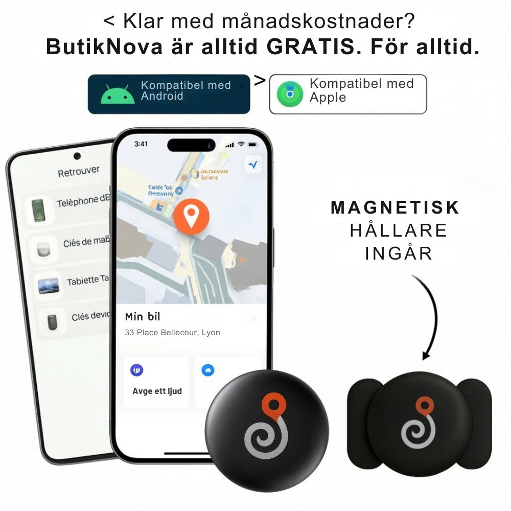 NORDESTO GP90 — GPS-Tracker ohne Abonnement (Android/iOS)