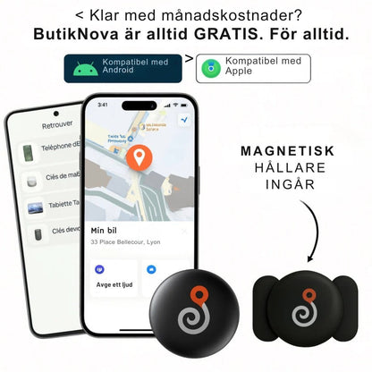 NORDESTO GP90 — GPS-Tracker ohne Abonnement (Android/iOS)