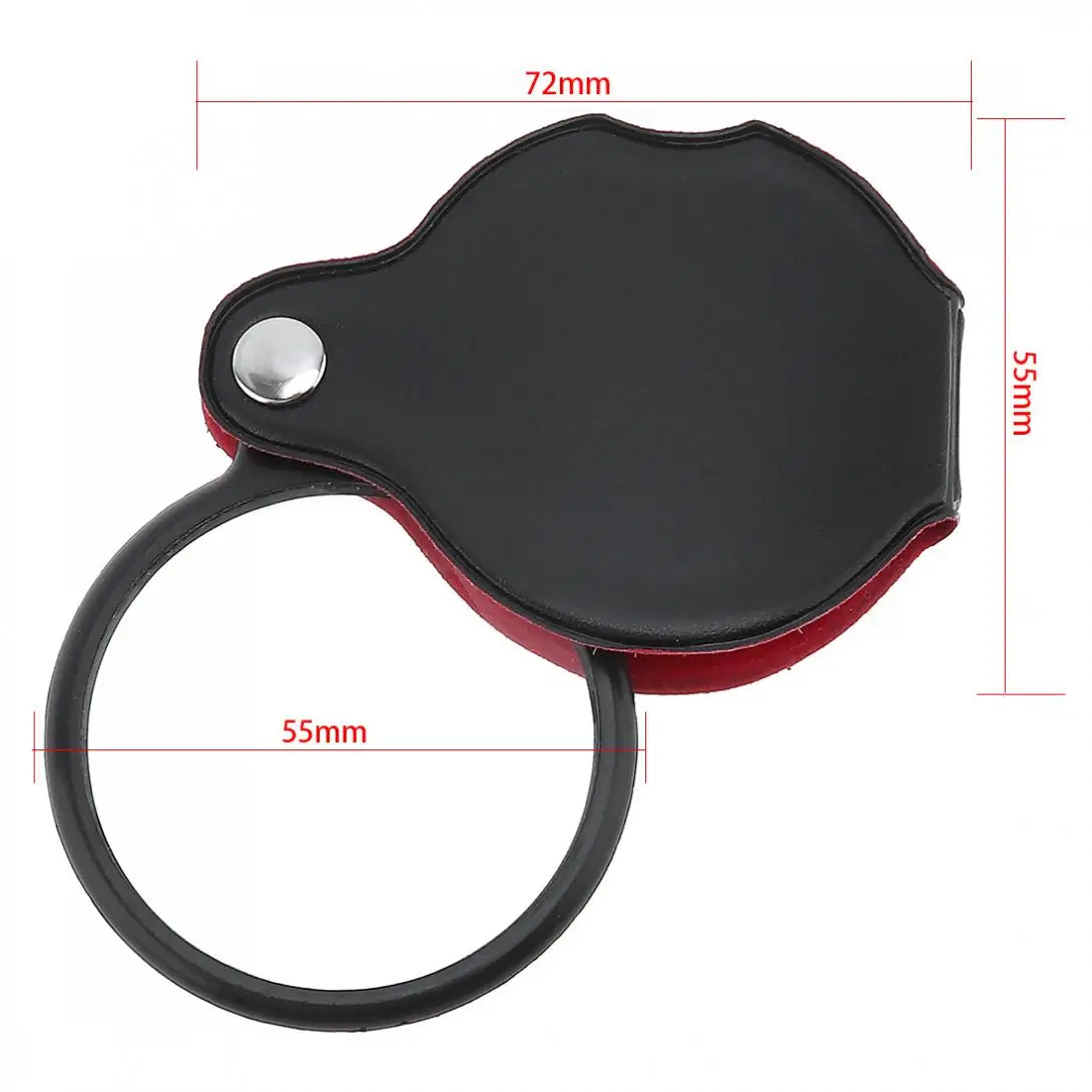 Misure della lente di ingrandimento: custodia 72 × 55 mm e lente da 55 mm