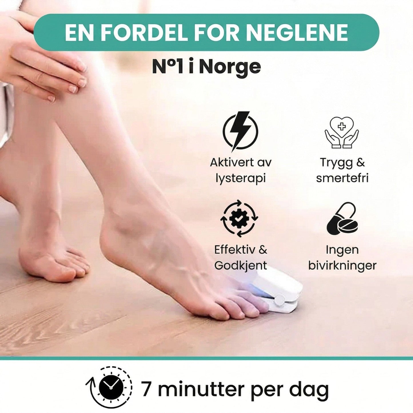 NORDESTO™ Klarnagel — Anti-Pilz Behandlungsgerät für Nägel