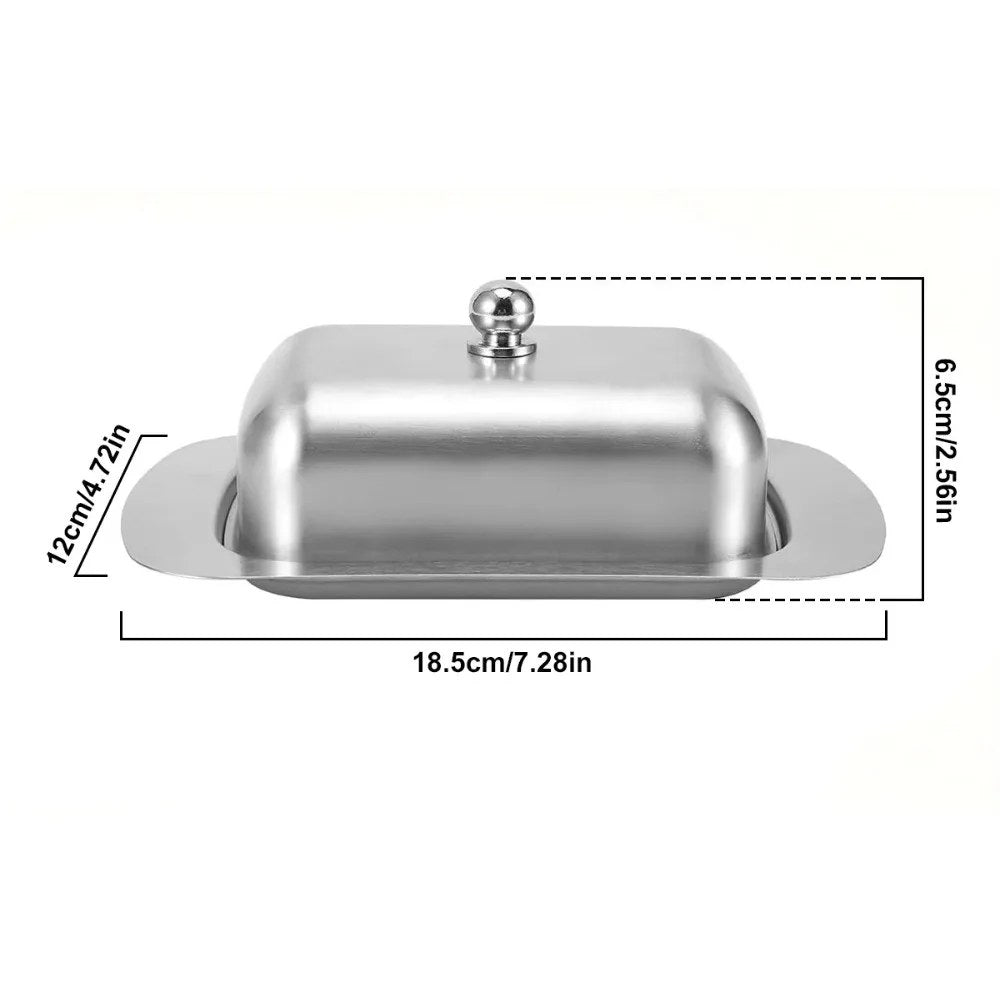Misure del porta burro secondo il fornitore: lungo 18,5 cm, largo 12 cm e alto 6,5 cm