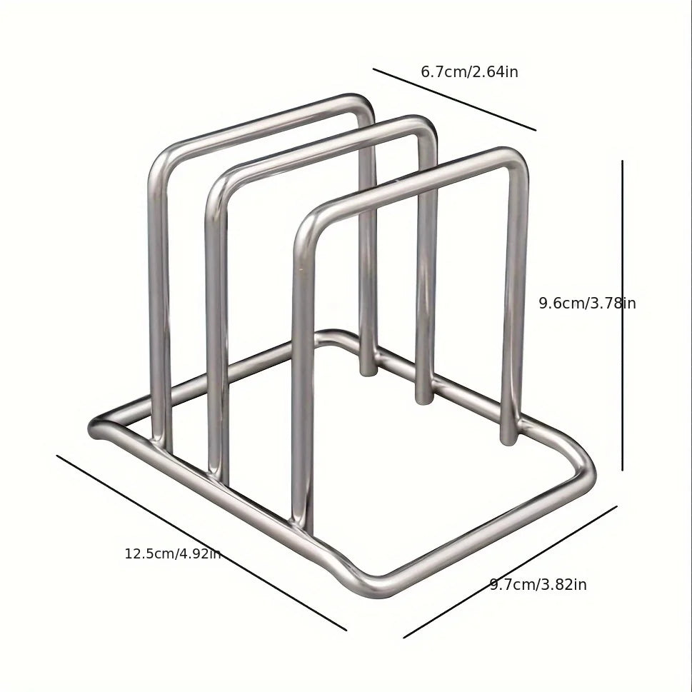 Misure del porta coperchi: lungo 12,5 cm, largo 9,7 cm e alto 9,6 cm