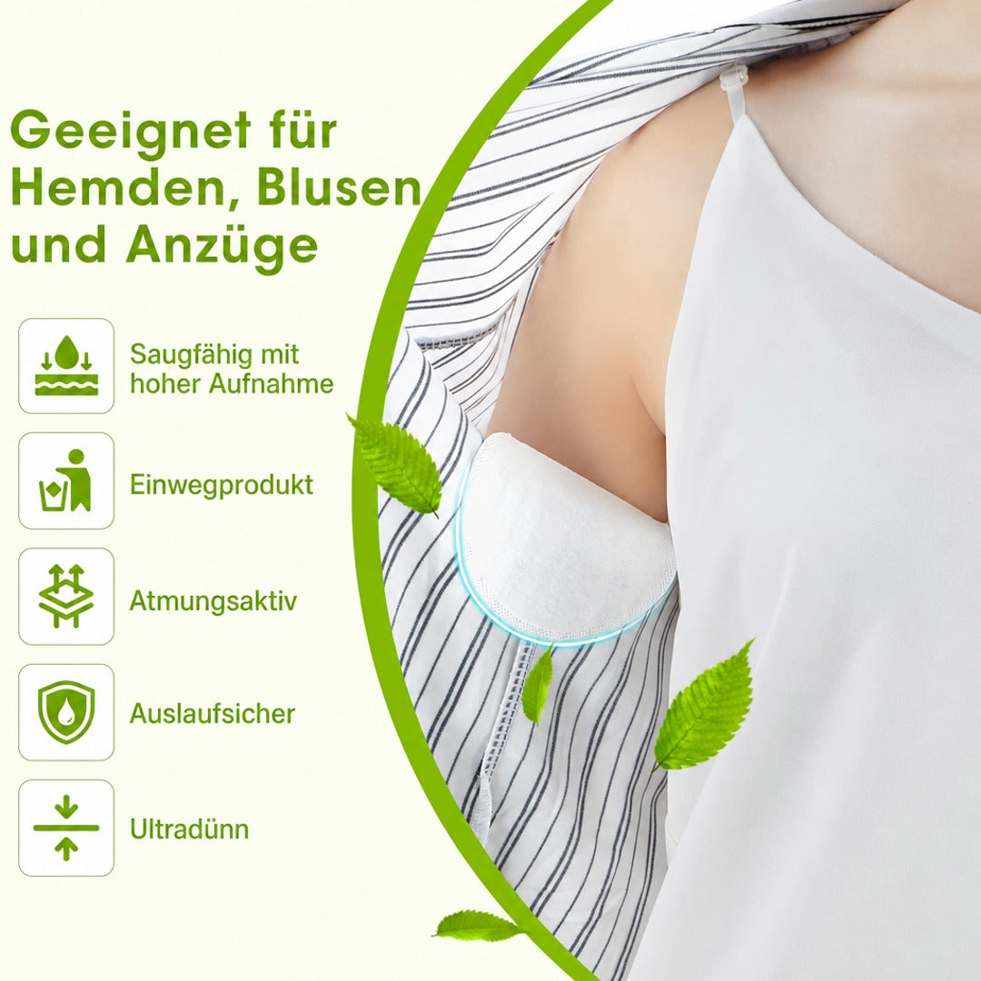 Eigenschaften der Achsel-Schweißpads