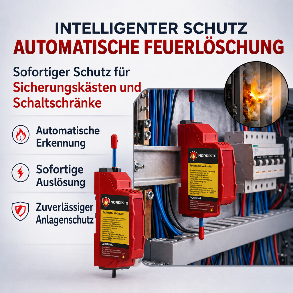 Intelligenter Schutz mit automatischer Feuerlöschung