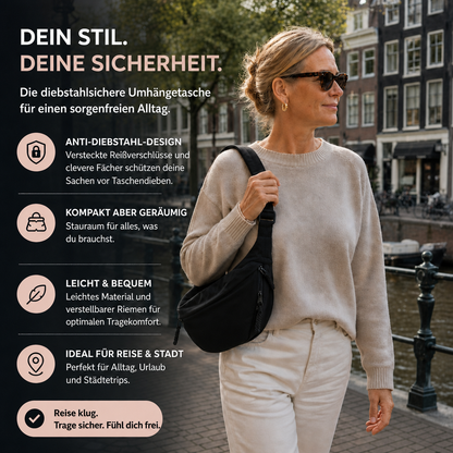 LUNA Umhängetasche – Dein Stil, deine Sicherheit