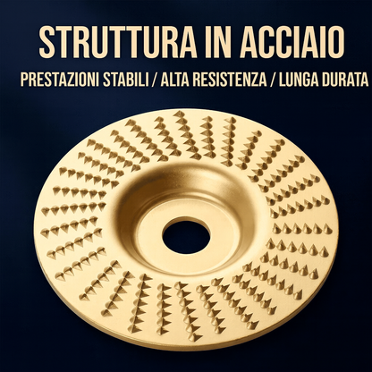 LegnoForma – Set 3 dischi per smerigliatrice, leviga e modella il legno
