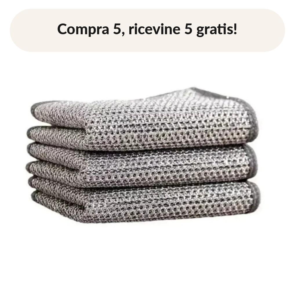 SpugnaMagica – Panni in maglia metallica che non graffiano