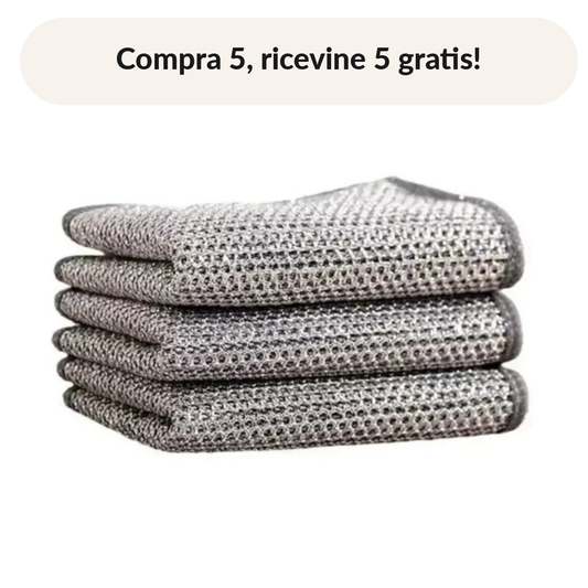 SpugnaMagica – Panni in maglia metallica che non graffiano