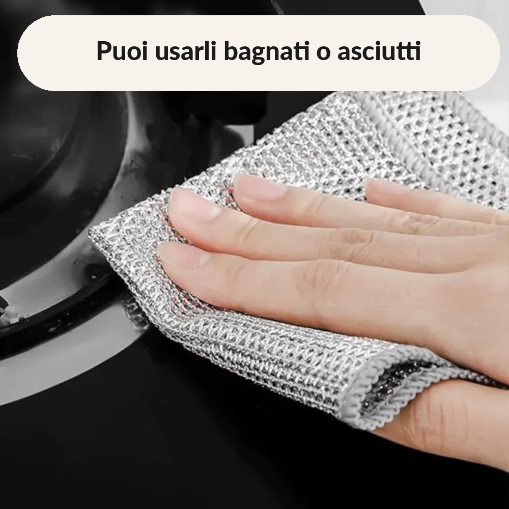 SpugnaMagica – Panni in maglia metallica che non graffiano
