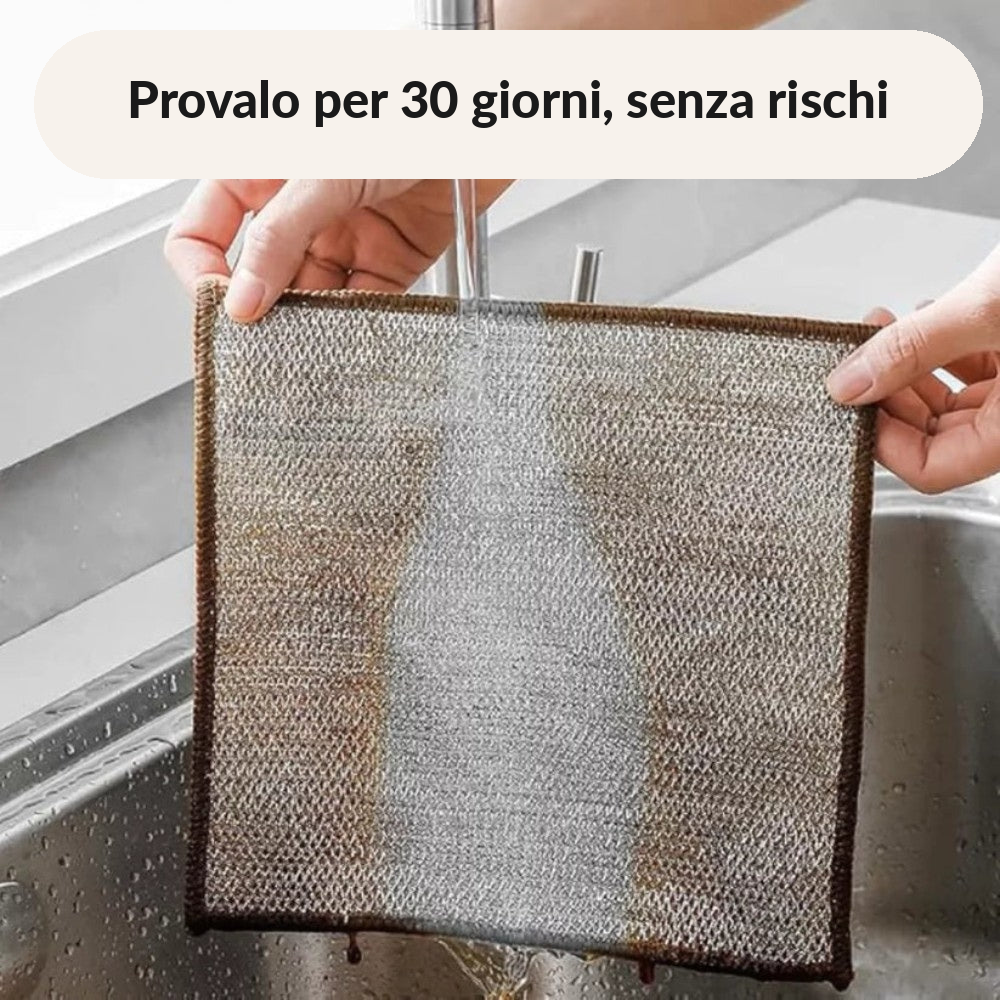 SpugnaMagica – Panni in maglia metallica che non graffiano