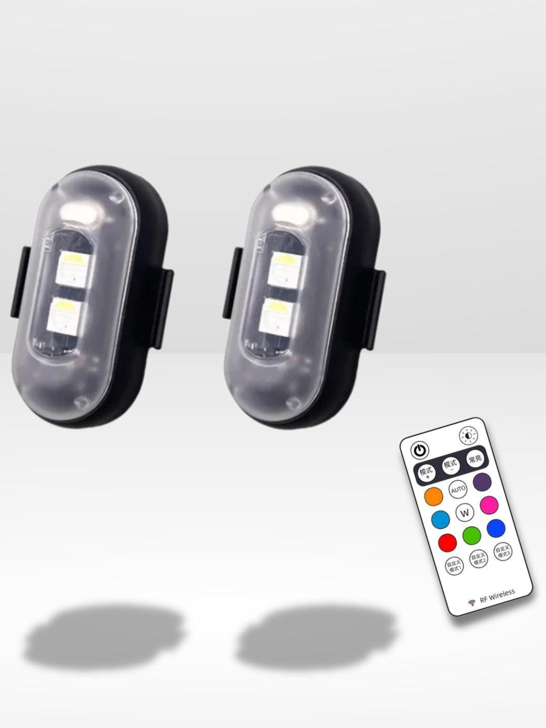 NORDESTO Mini Stroboskop LED – 2er Set