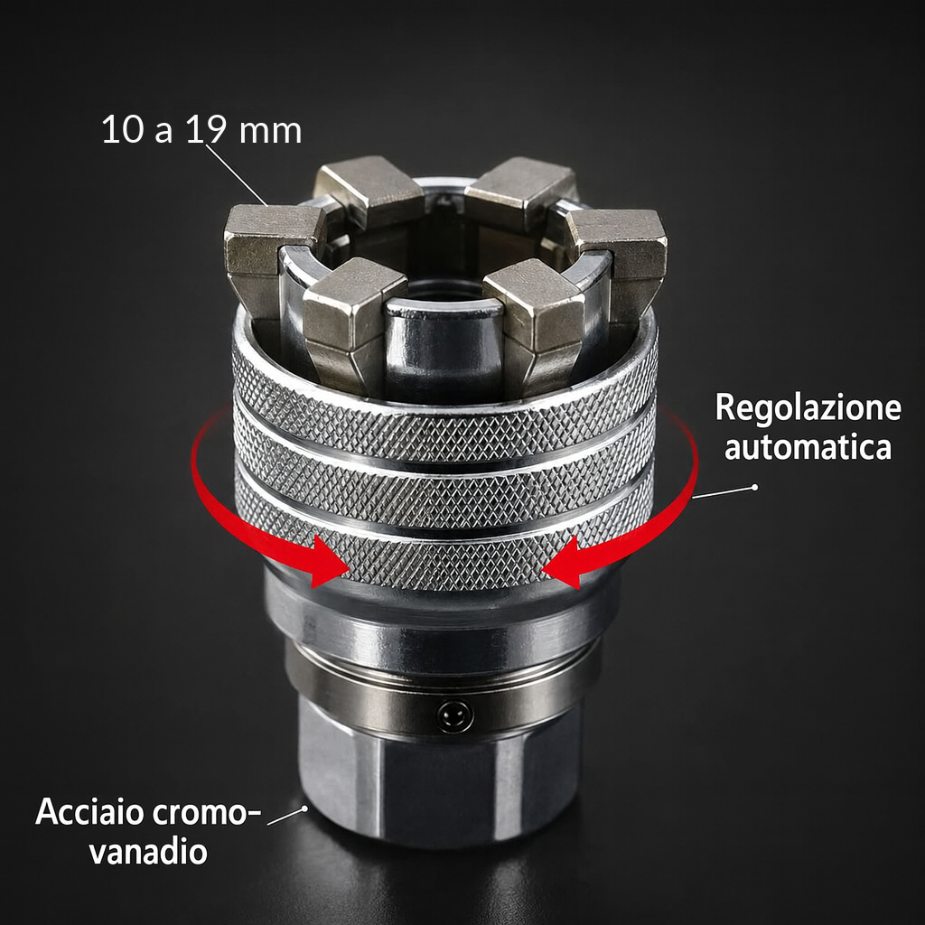 Bussola universale autoregolante 10–19 mm