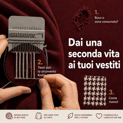 Knitla – Tessi con facilità e dai nuova vita ai tuoi capi