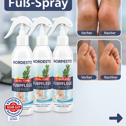 NORDESTO Fußspray — Gepflegte Füße ohne Bücken in 3 Minuten