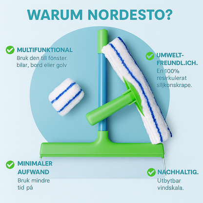 NORDESTO Glimro — Saubere Fenster ohne Aufwand