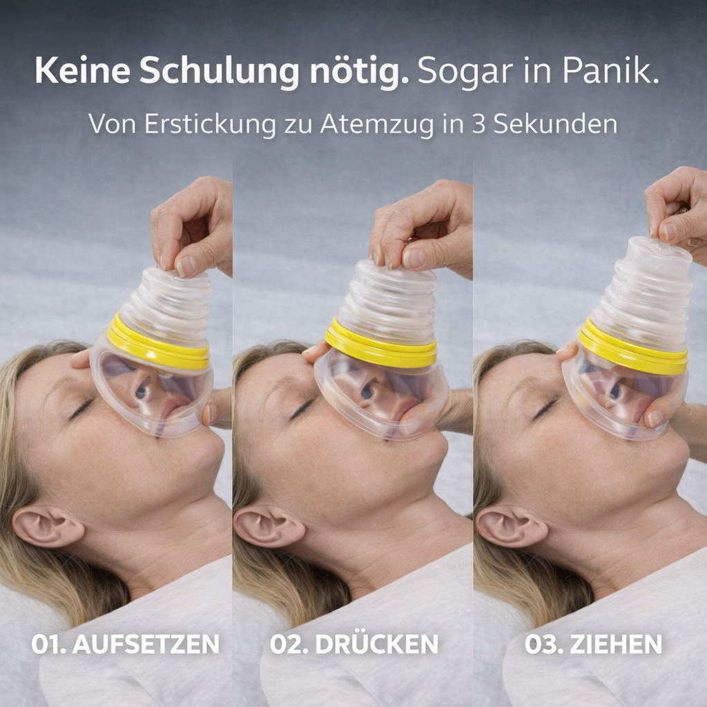 In 3 Sekunden — Aufsetzen, Drücken, Ziehen